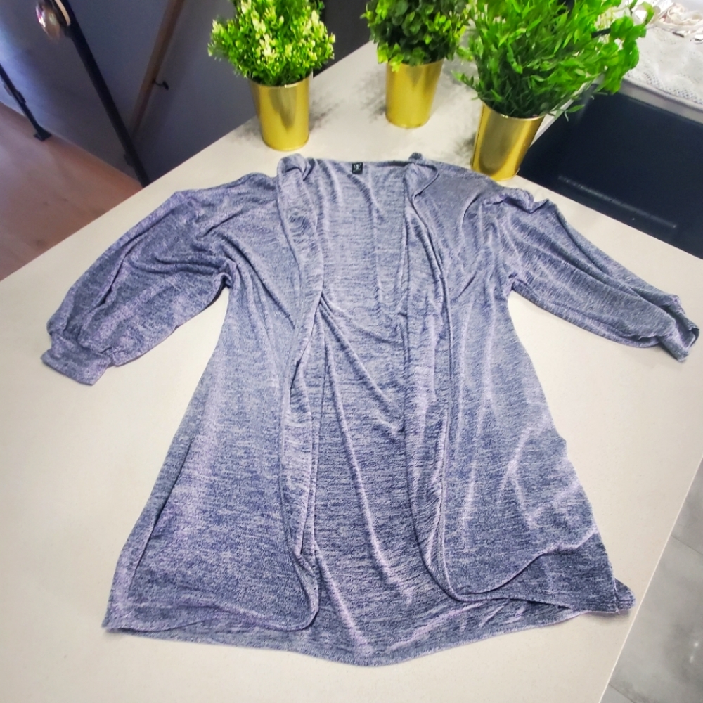NWOT SHEIN Jolie veste neuve de style redingote en tricot bleue foncée
